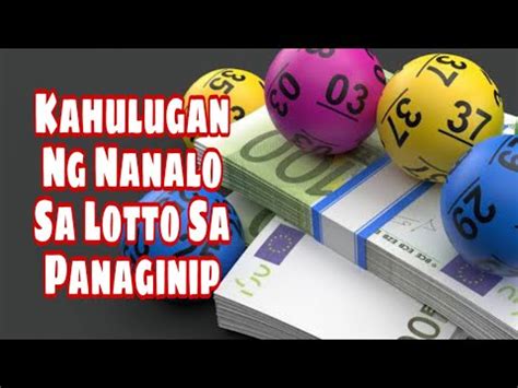panaginip nanalo sa lotto